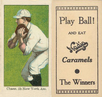 1909 Nadja Caramel Chase, 1b. New York Am. # Baseball Card