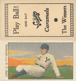 1909 Nadja Caramel Bridwell, s.s. N. Y. Nat'l # Baseball Card