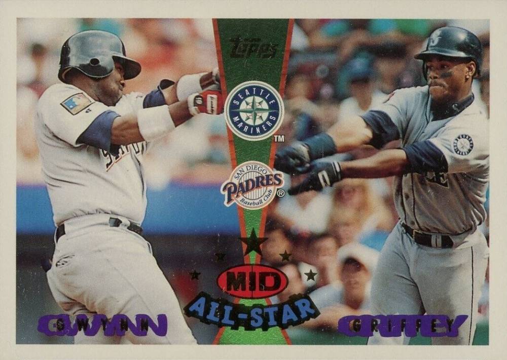1995 Topps Traded Ken Griffey Jr./Tony Gwynn #160 Baseball Card