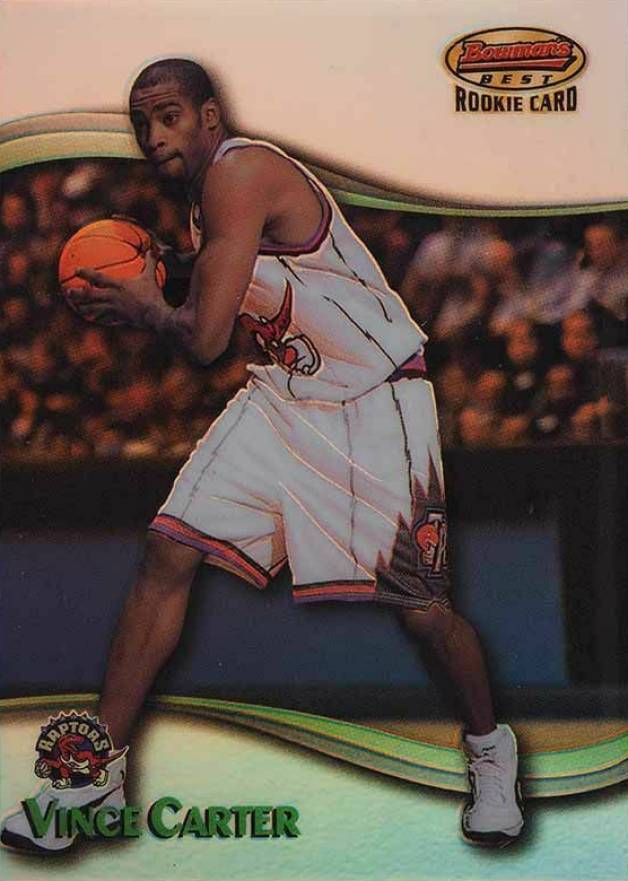 1998 Bowman's Best Vince Carter #105 Basketball Card