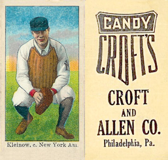 1909 Croft's Candy Kleinow, c. New York Am. # Baseball Card