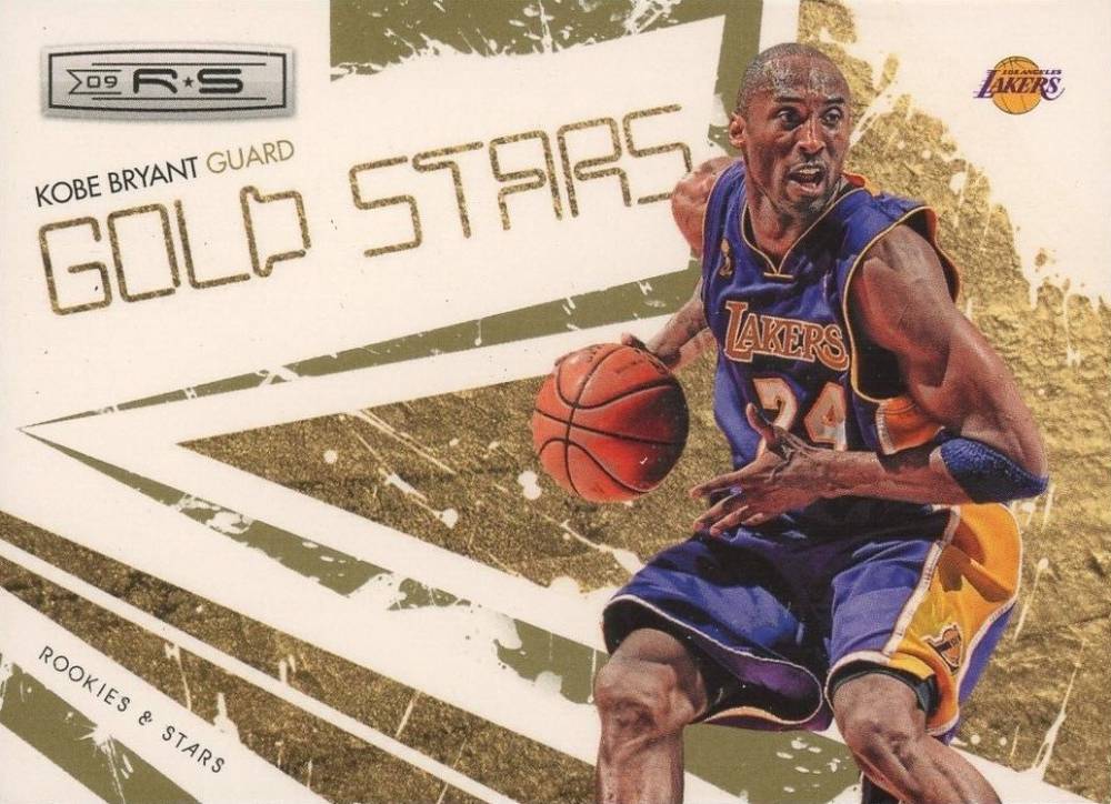 2009 Panini Rookies & Stars Gold Stars Kobe Bryant #2 Basketball Card