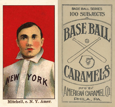 1909 E90-1 American Caramel Mitchell, c. NY Amer. # Baseball Card