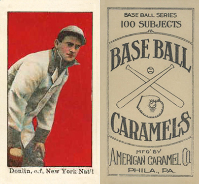 1909 E90-1 American Caramel Donlin, c.f. New York Nat'l # Baseball Card