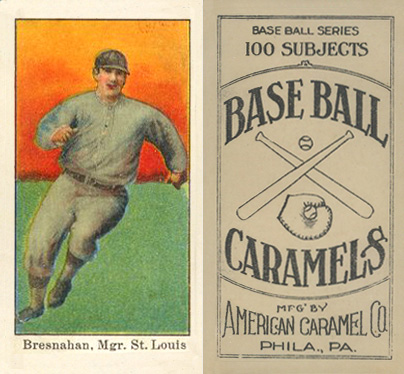 1909 E90-1 American Caramel Bresnahan, Mgr. St. Louis Nat'l # Baseball Card