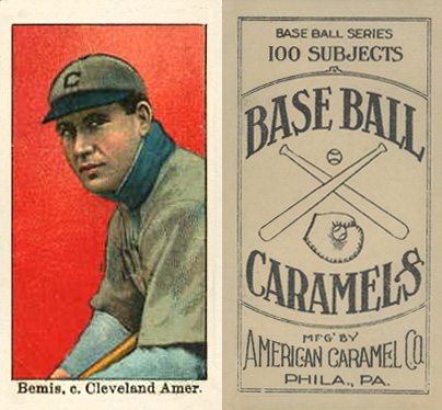 1909 E90-1 American Caramel Bemis, c. Cleveland Amer. # Baseball Card