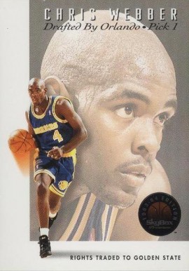 1993 Skybox Premium Draft Picks Chris Webber #DP1 Basketball Card