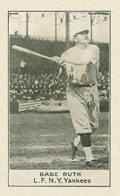 1921 National Caramel Babe Ruth # Baseball Card