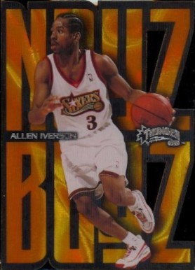 1998 Skybox Thunder Noyz Boyz Allen Iverson #8 Basketball Card