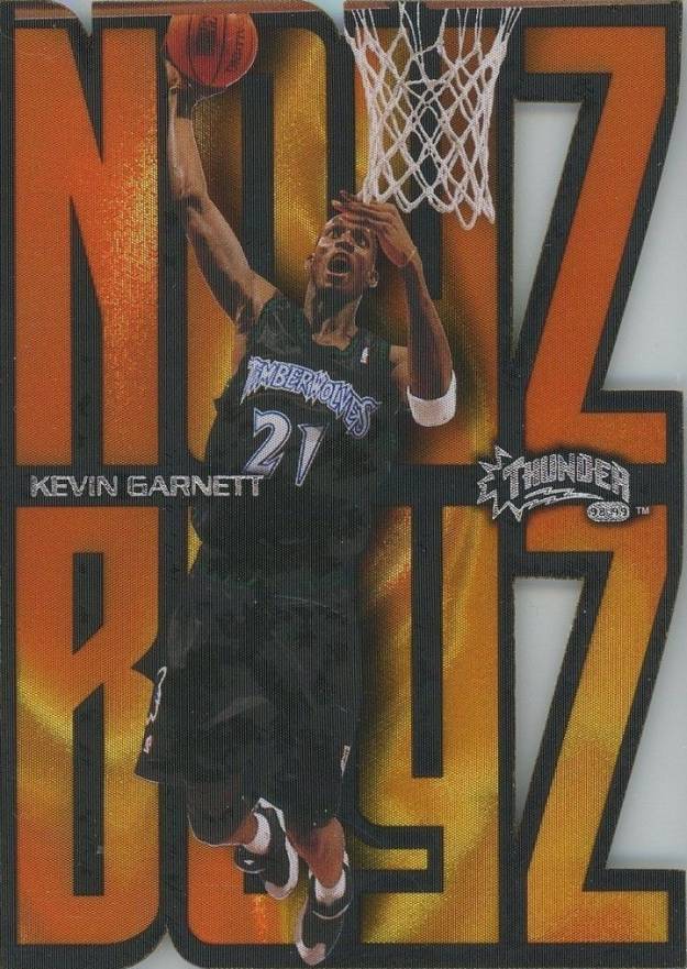 1998 Skybox Thunder Noyz Boyz Kevin Garnett #5 Basketball Card