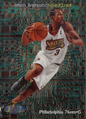 1998 Flair Showcase Takeit2 Net Allen Iverson #8 Basketball Card