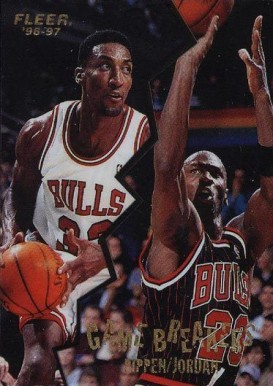 1996 Fleer Game Breakers Michael Jordan/Scottie Pippen #1 Basketball Card
