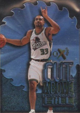 1996 Skybox E-X2000 A Cut Above Grant Hill #3 Basketball Card
