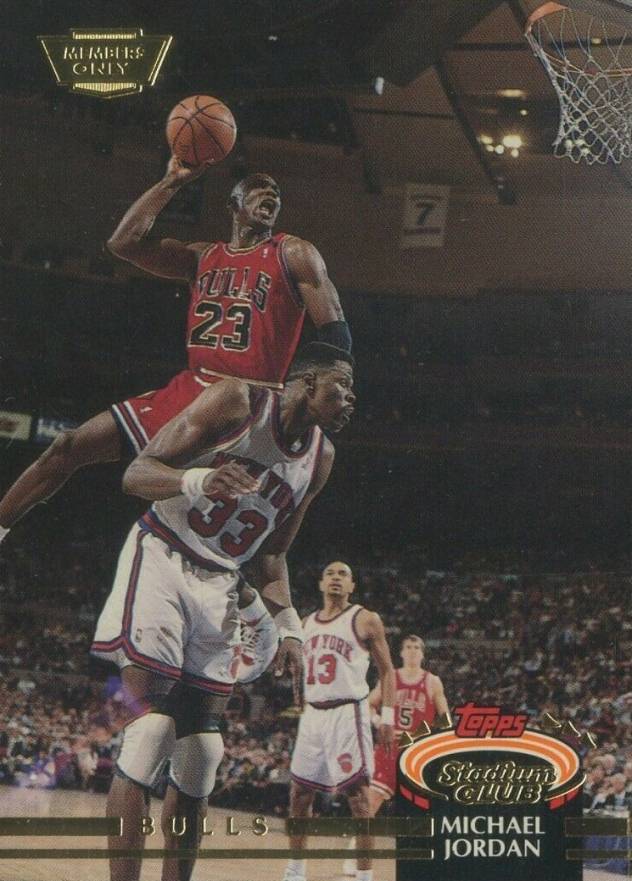 1992 Stadium Club  Michael Jordan #1 Basketball Card