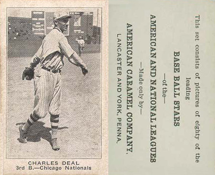 1921 American Caramel--Series of 80 Charles Deal # Baseball Card