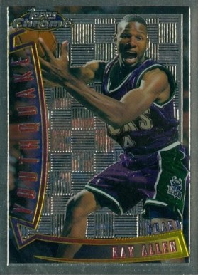 1996 Topps Chrome Youthquake Ray Allen #YQ9 Basketball Card