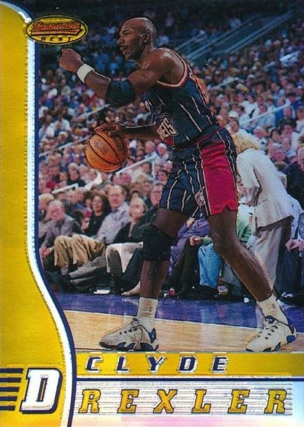 1996 Bowman's Best Clyde Drexler #75 Basketball Card