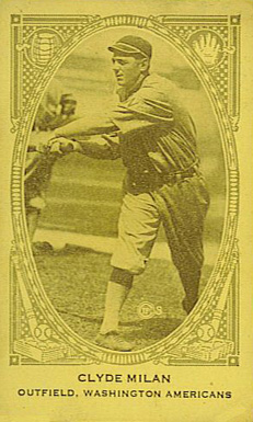 1922 American Caramel Clyde Milan # Baseball Card
