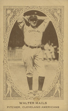 1922 American Caramel Walter Mails # Baseball Card