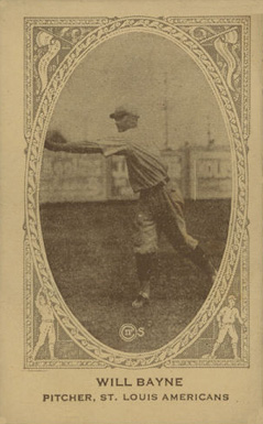 1922 American Caramel Will Bayne # Baseball Card