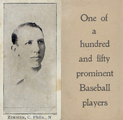 1903 Breisch-Williams (Type 1) !  Zimmer, C., Phila., N #160 Baseball Card