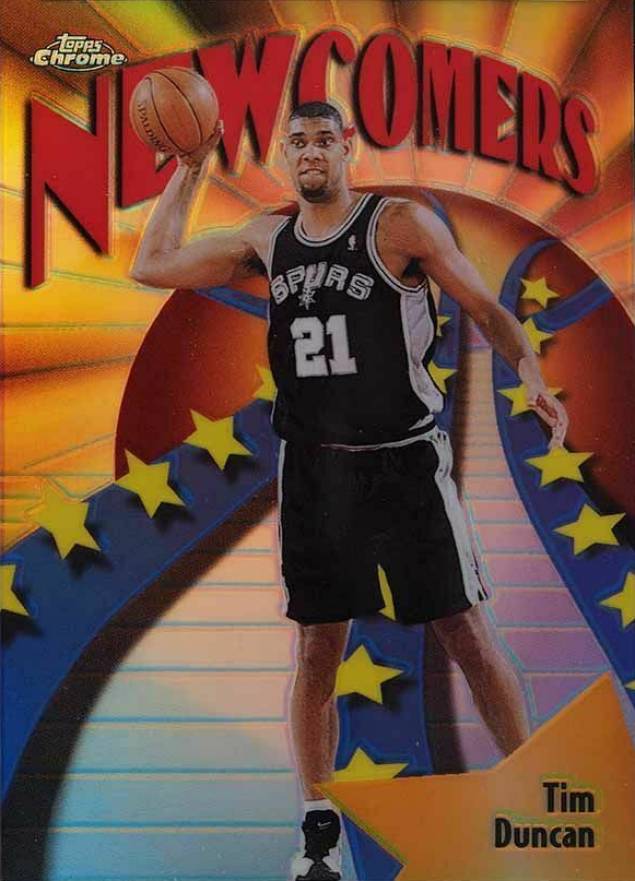 1998 Topps Chrome Season's Best Tim Duncan #SB26 Basketball Card