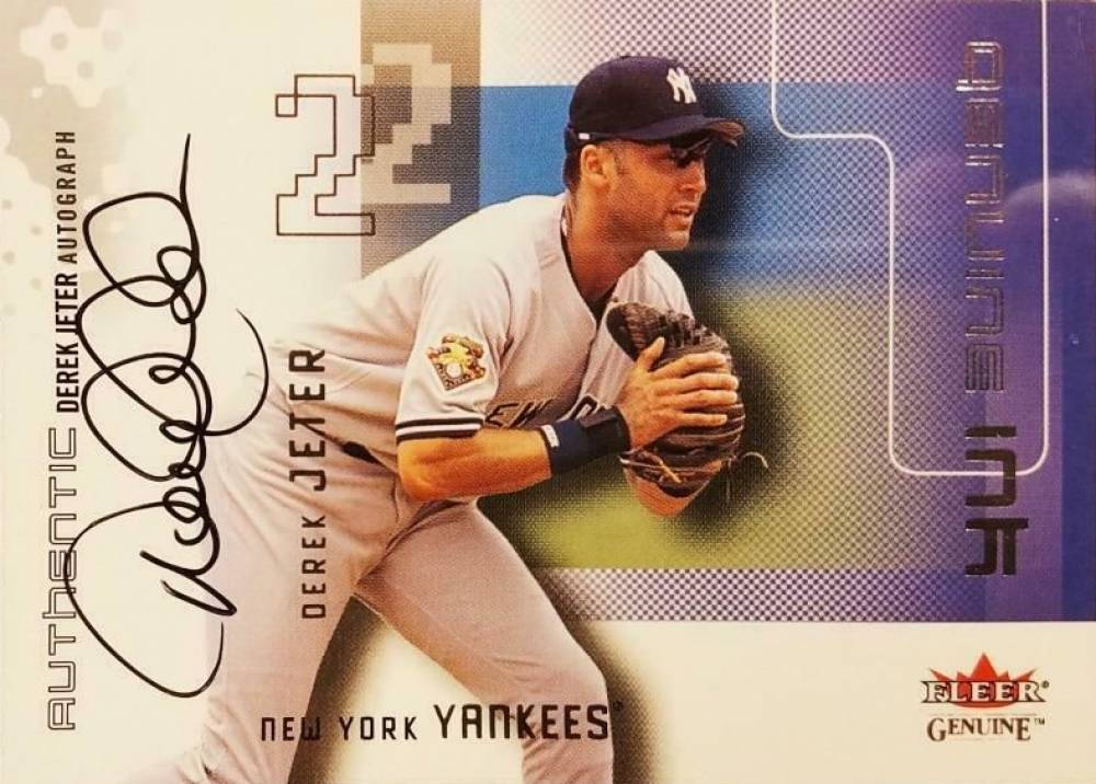 2002 Fleer Genuine Genuine Ink Derek Jeter # Baseball Card