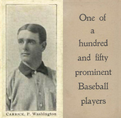1903 Breisch-Williams (Type 1) !  Carrick, P Washington #16 Baseball Card