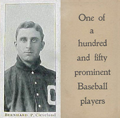 1903 Breisch-Williams (Type 1) !  Bernhard, P., Cleveland #9 Baseball Card