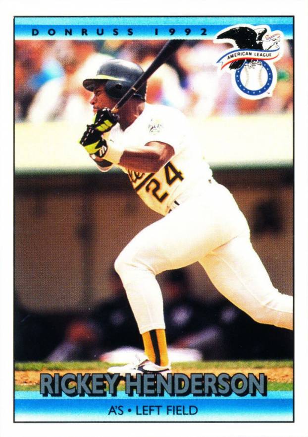 1992 Donruss Rickey Henderson #30 Baseball Card
