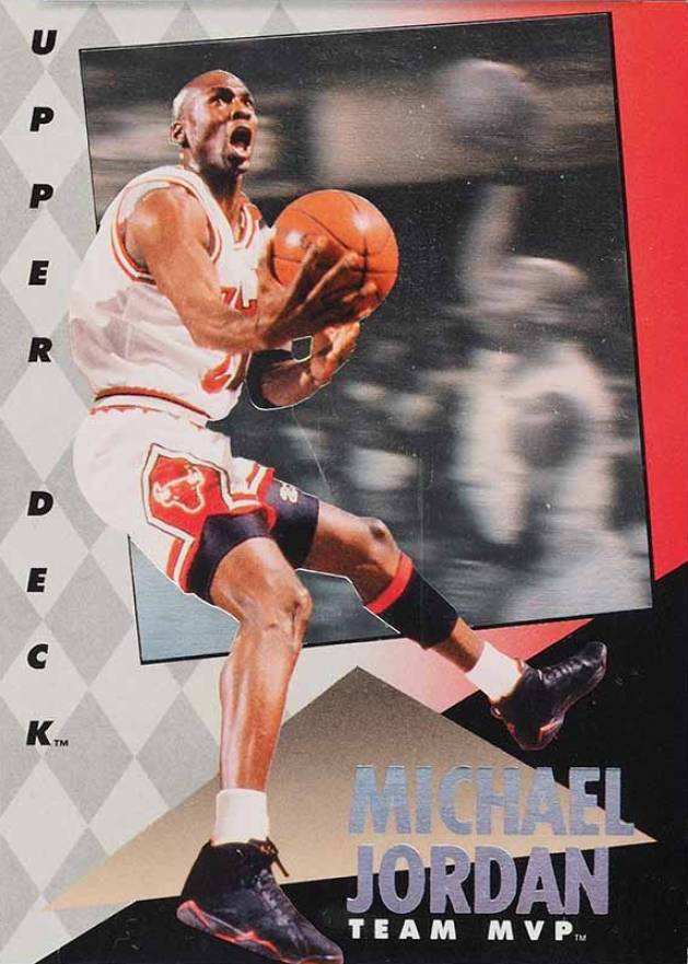 1992 Upper Deck MVP Holograms Michael Jordan #4 Basketball Card