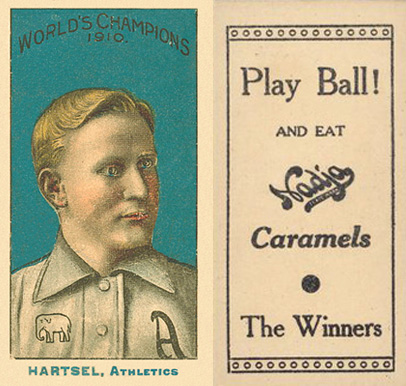 1910 Nadja Philadelphia Athletics Hartsel, Athletics # Baseball Card