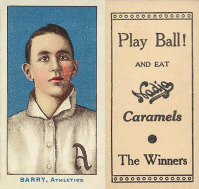 1910 Nadja Philadelphia Athletics Barry, Athletics # Baseball Card