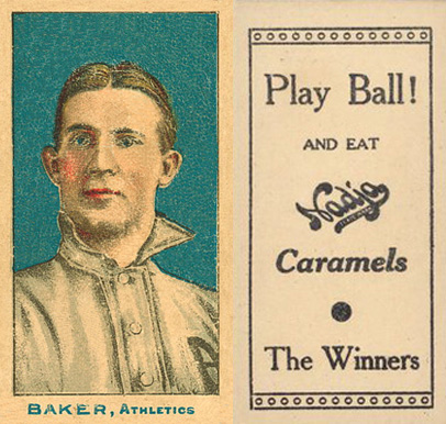 1910 Nadja Philadelphia Athletics Baker, Athletics # Baseball Card
