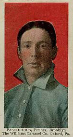 1910 Williams Caramel Pastorious, Pitcher, Brooklyn # Baseball Card