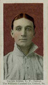 1910 Williams Caramel David Jones, l.f., Detroit # Baseball Card