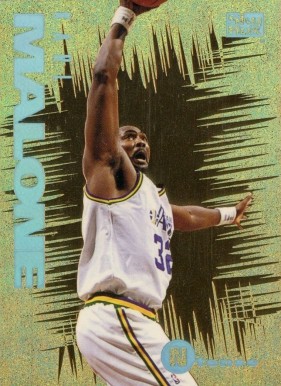 1994 E-Motion N-Tense Karl Malone #5 Basketball Card