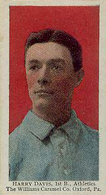 1910 Williams Caramel Harry Davis, 1st B., Athletics # Baseball Card