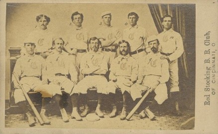 1869 Cincinnati Red Stockings Team CDV Red Stocking B.B. City of Cincinnatti. # Baseball Card