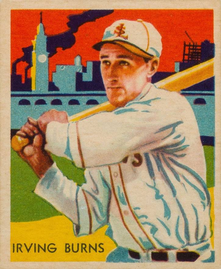 1934 Diamond Stars  Irving Burns #75 Baseball Card