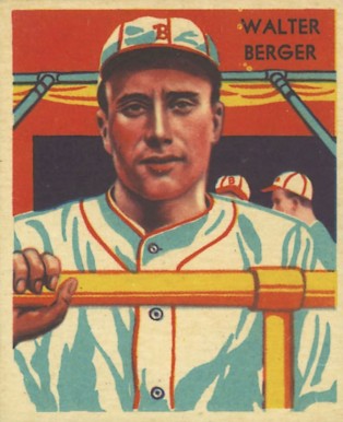1934 Diamond Stars  Walter Berger #108 Baseball Card