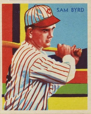 1934 Diamond Stars  Sam Byrd #84 Baseball Card