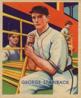 1934 Diamond Stars  George Stainback #52 Baseball Card