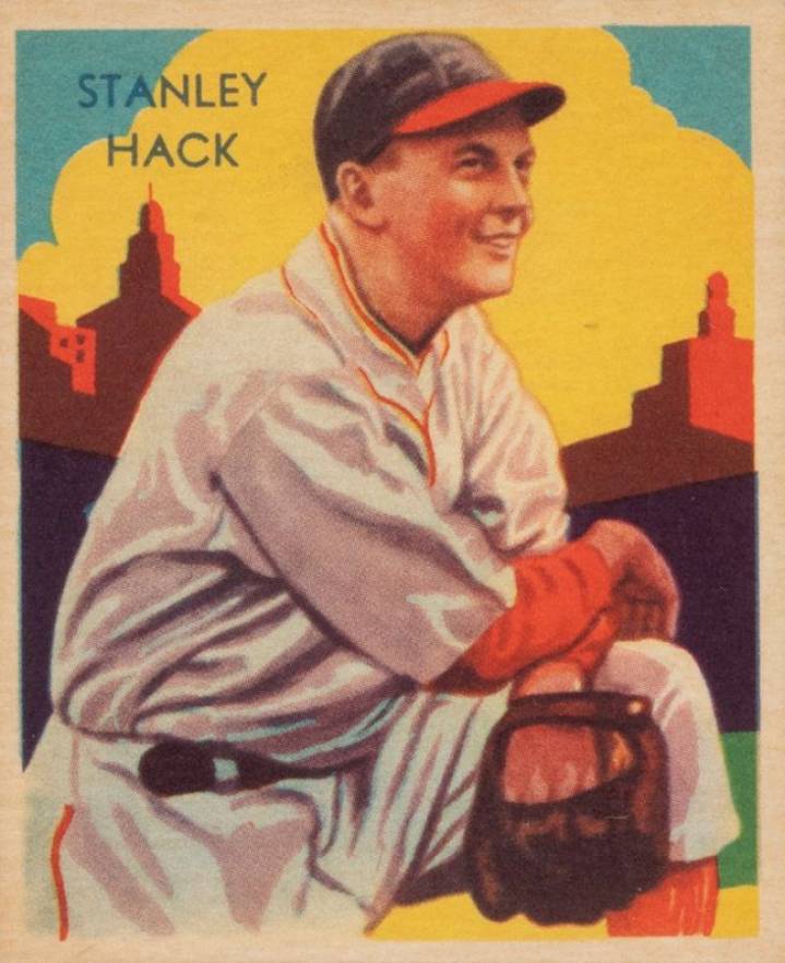 1934 Diamond Stars  Stanley Hack #34 Baseball Card