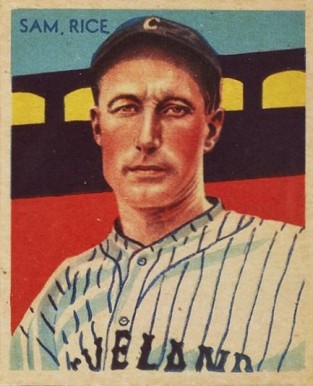 1934 Diamond Stars  Sam Rice #32 Baseball Card