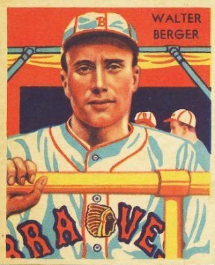 1934 Diamond Stars  Walter Berger #25 Baseball Card