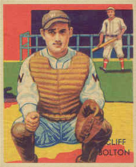 1934 Diamond Stars  Cliff Bolton #47 Baseball Card