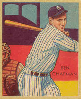 1934 Diamond Stars  Ben Chapman #38 Baseball Card
