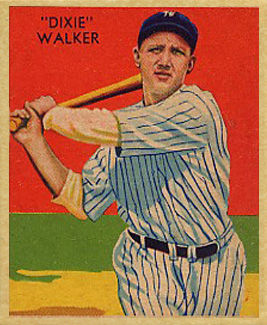 1934 Diamond Stars  Dixie Walker #12 Baseball Card