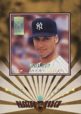 1997 Donruss Elite Passing the Torch Derek Jeter #11 Baseball Card